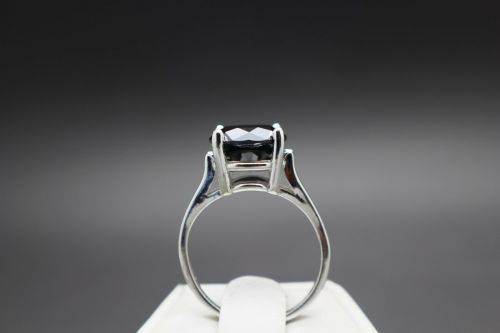 HUGE CERTIFIED 5.08CTS GENUINE NATURAL BLACK DIAMOND RING