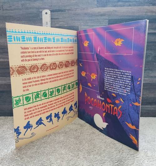 1995 Panini Disney`s Pocahontas Sticker Album & Collectible Stickers