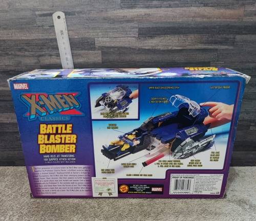 2000 ToyBiz Marvel`s X-Men Classics Battle Blaster Bomber Jet
