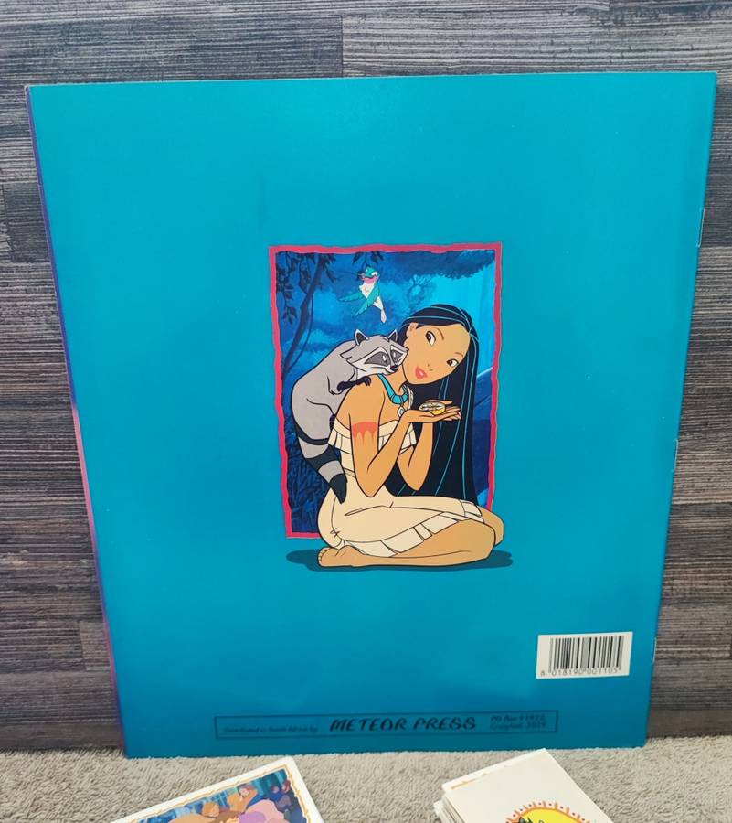 1995 Panini Disney`s Pocahontas Sticker Album & Complete Sticker Collection