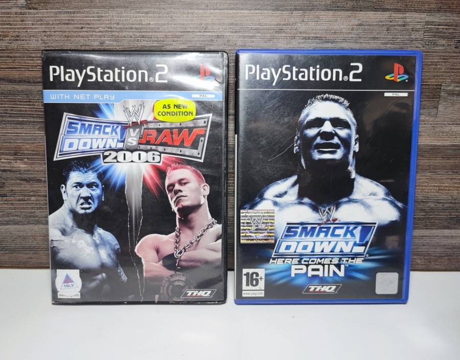 Playstation 2 Games Smackdown vs Raw 2006 and Smackdown Here Come the Pain