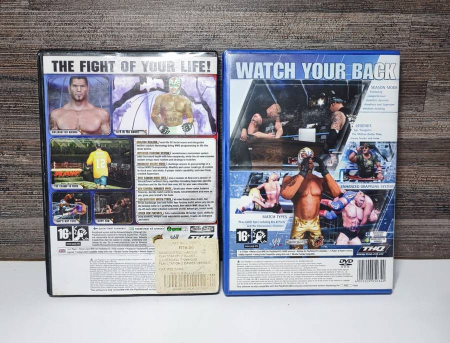 Playstation 2 Games Smackdown vs Raw 2006 and Smackdown Here Come the Pain