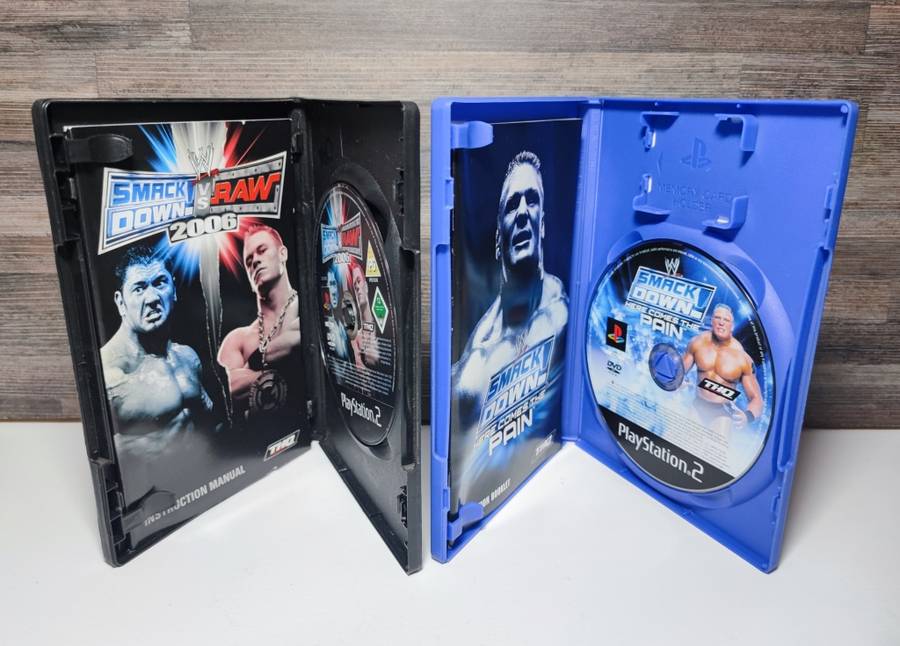 Playstation 2 Games Smackdown vs Raw 2006 and Smackdown Here Come the Pain