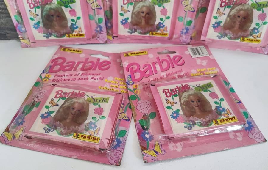 Vintage 1995 Panini Mattel Barbie Collectible Stickers(Bid per box)