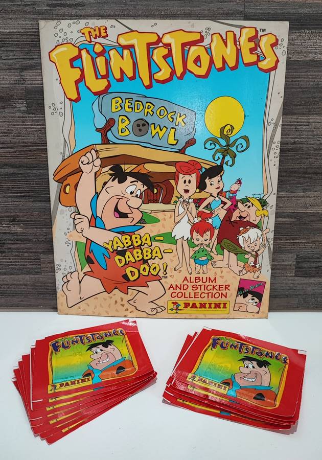Vintage 1994 Panini The Flinstones Sticker Album & Collectible Stickers