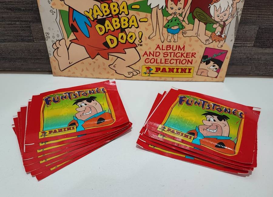 Vintage 1994 Panini The Flinstones Sticker Album & Collectible Stickers