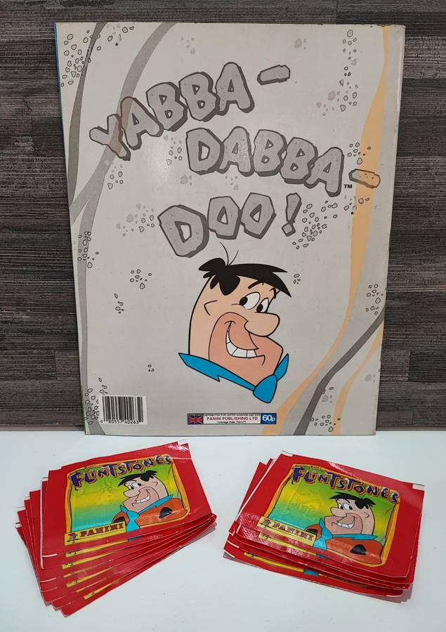 Vintage 1994 Panini The Flinstones Sticker Album & Collectible Stickers