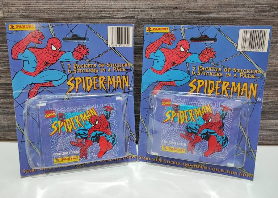 1995 Panini Spiderman Collectible Stickers(Bid per box)
