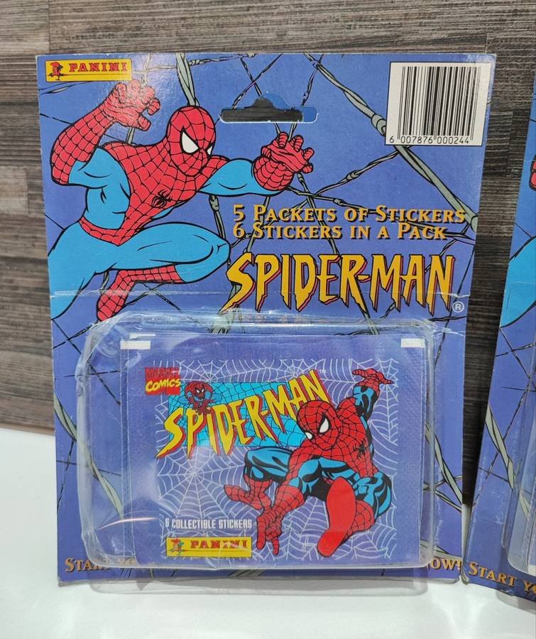 1995 Panini Spiderman Collectible Stickers(Bid per box)