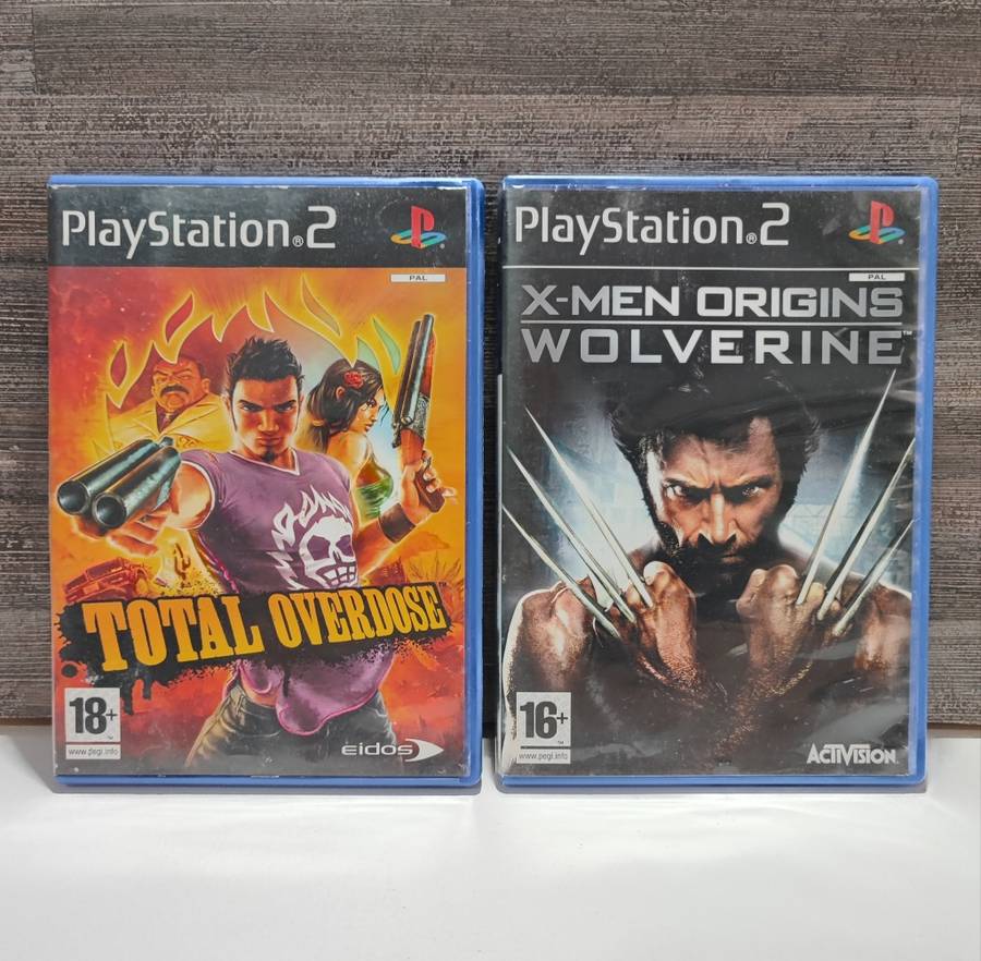 Playstation 2 Games - Total Overdose and X Men Origins Wolverine