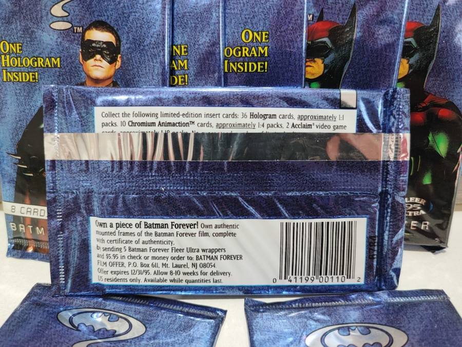 1995 Fleer Batman Forever Trading Cards(Bid per packet)