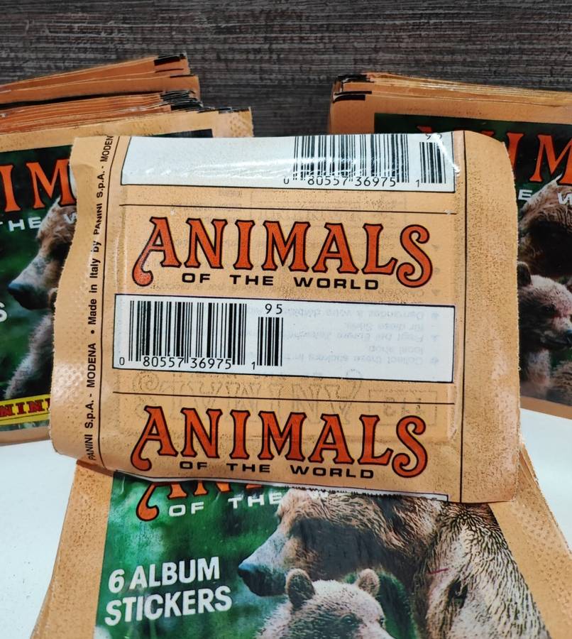 1990 Panini Animals of the World Collectible Stickers