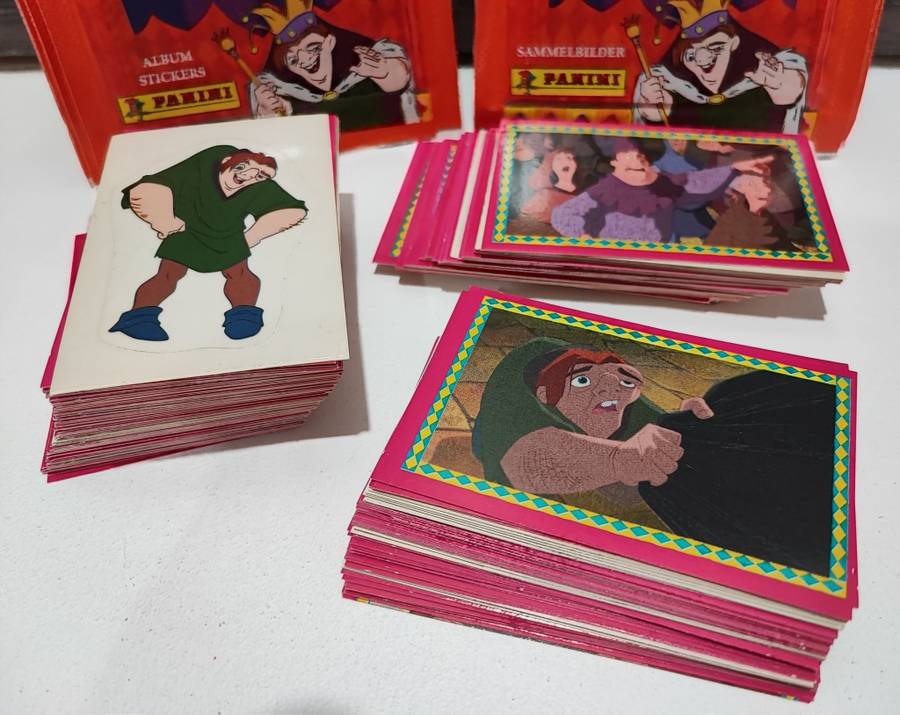 1996 Panini Disney`s The Hunchback of Notre Dame Collectible Stickers(Near Complete Collection)