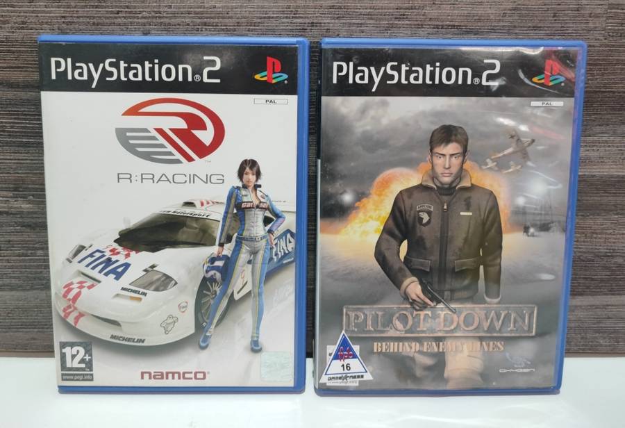 Playstation 2 Games - R Racing & Pilot Down : Behind Enemy Lines