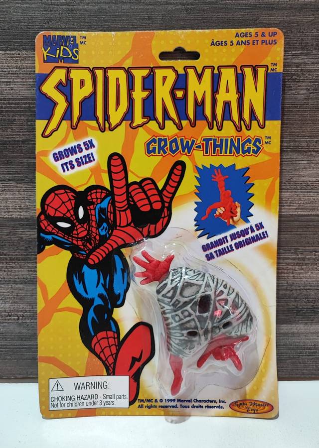 Vintage 1999 Spin Master Spiderman Grow Things