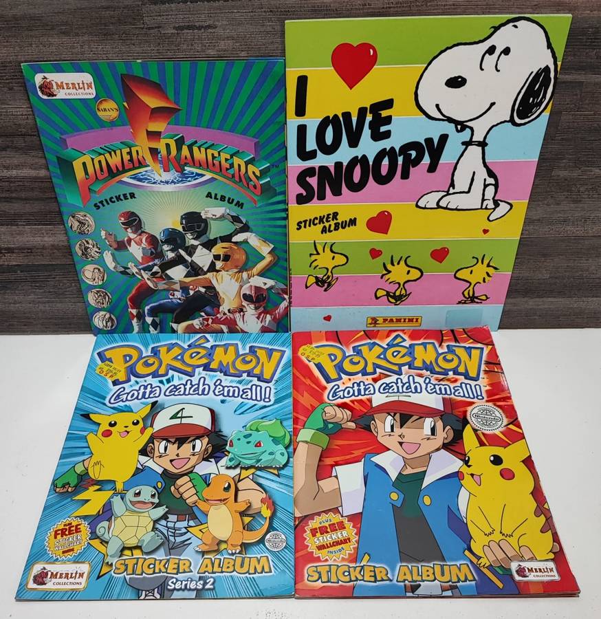 Vintage Topps/Panini Mixed Sticker Albums