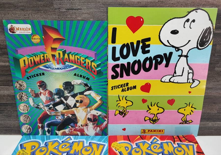 Vintage Topps/Panini Mixed Sticker Albums