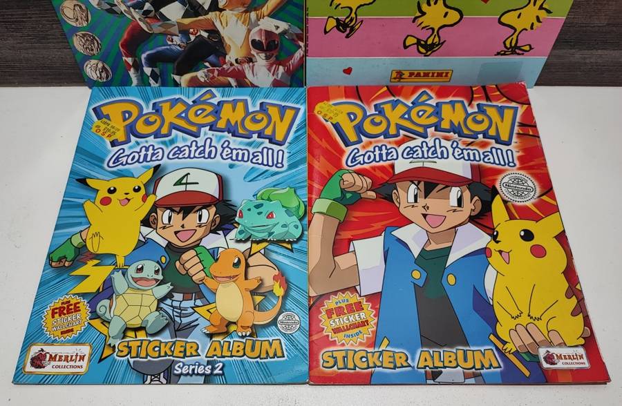 Vintage Topps/Panini Mixed Sticker Albums