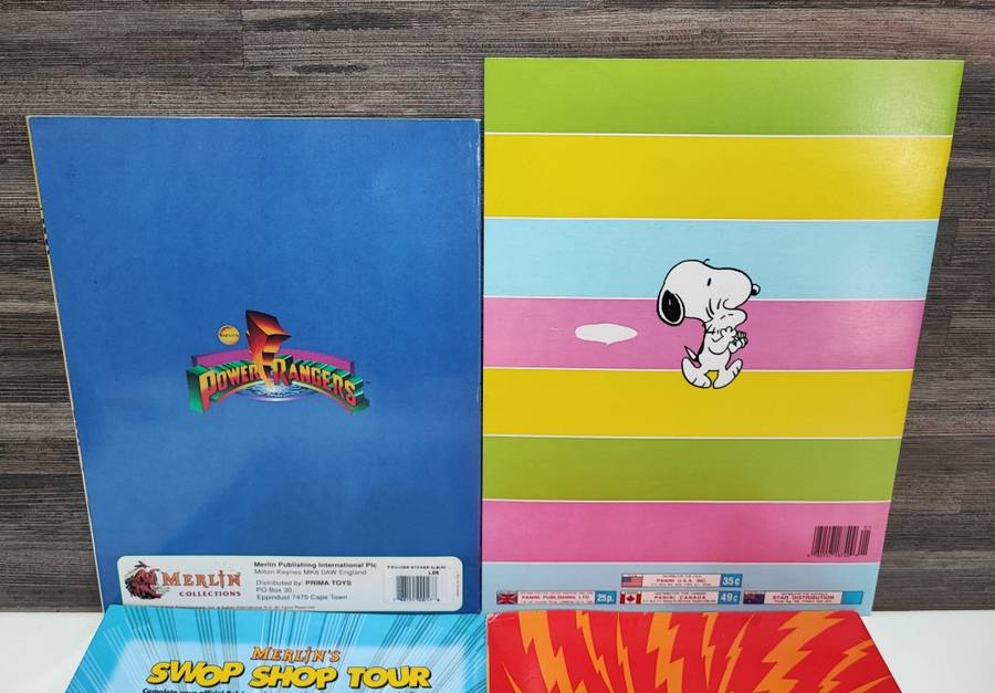 Vintage Topps/Panini Mixed Sticker Albums