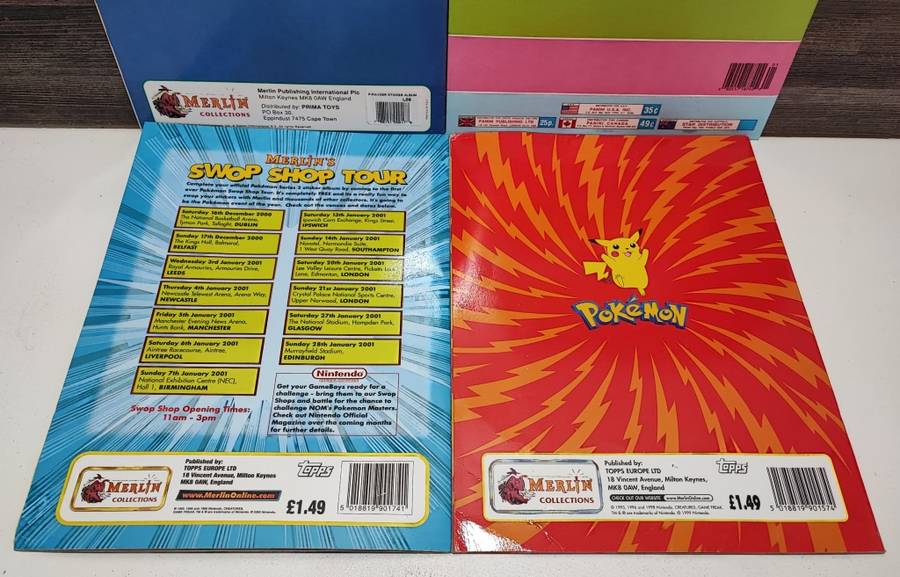 Vintage Topps/Panini Mixed Sticker Albums