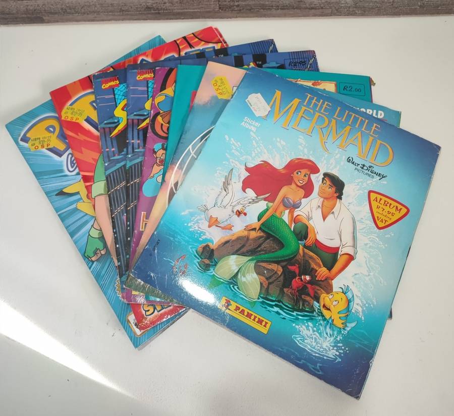 Vintage Topps/Panini Mixed Sticker Albums