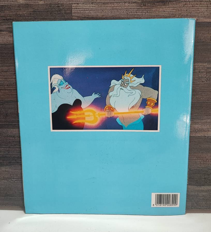Vintage 1990 Panini Disney`s Little Mermaid Sticker Album & Collectible Stickers