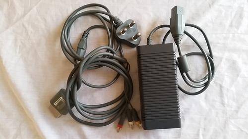 Microsoft Xbox 360 Power Supply and AV Cable