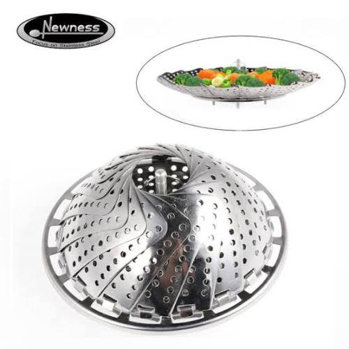 Multifunctional Vegetable steamer/Progressive stainless steel in-pot steamer basket/Folder steamer