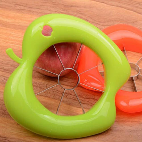 Cut Fruit Multi-function Stainless Steel Shredders Slicers Cut The Apple Device Apple Cutter -orange