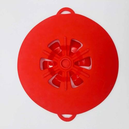 Multi-functional Silicone Steam Ship Pot LidsSpill stop lidSilicone overflow lid--29cm green