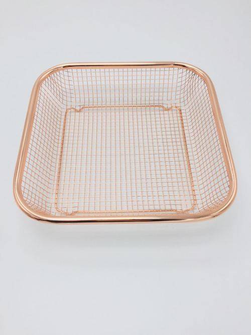 Rosegold basket/copper color basket/stainless steel basket/fruit basket/washing basket --Size 1