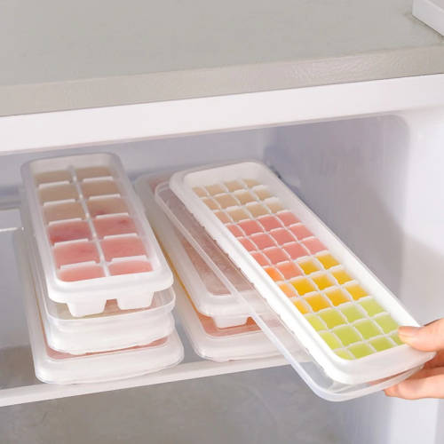Ice cube tray with lid/Ice cube maker/ Whiskey ice cuber maker/Magic ice maker--pink