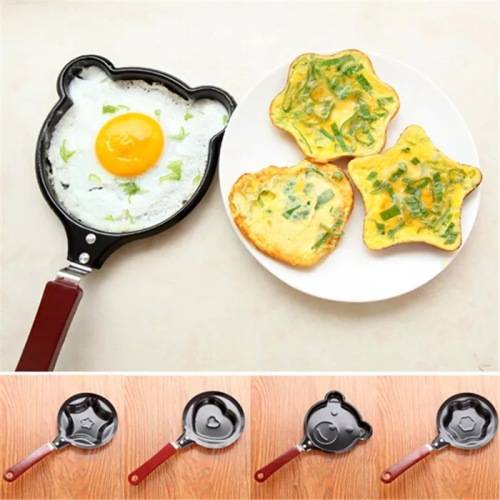 Creative Mini Breakfast Frying Pan Omelette Pan Cute Heart Shaped Omelette Pan Nonstick--#5