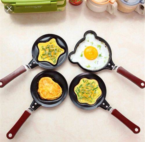 Creative Mini Breakfast Frying Pan Omelette Pan Cute Heart Shaped Omelette Pan Nonstick--#5