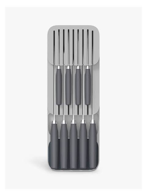 2 Tiers In-Drawer PVC Knife Block Holder Storage Organizer Kitchen Knives Drawer Kitchen knife tray