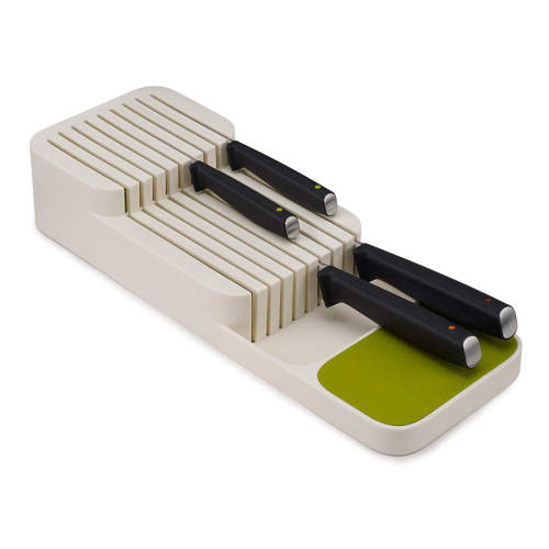 2 Tiers In-Drawer PVC Knife Block Holder Storage Organizer Kitchen Knives Drawer Kitchen knife tray