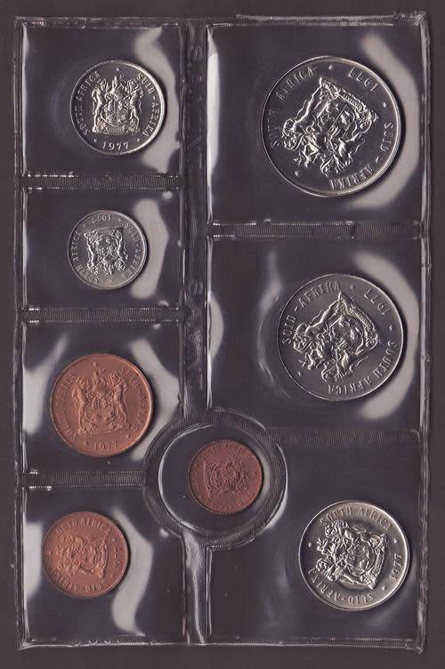 RSA 1977 Mint Pack Half cent to R1 Mintage 20 000