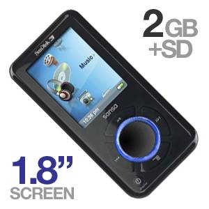SANDISK SANSA E250 MP3 PLAYER 2GB