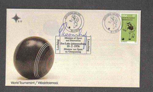 RSA  FDC 2.12...  SIGNED by Minister Koornhoff .. WITH Special Cachet