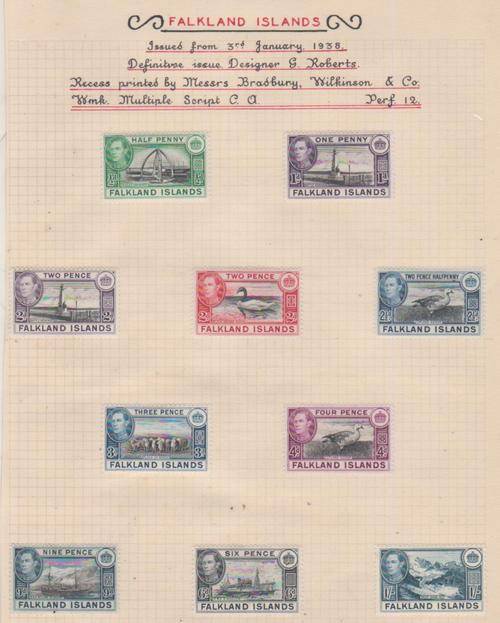 FALKLAND ISLANDS 1938 HINGED MINT