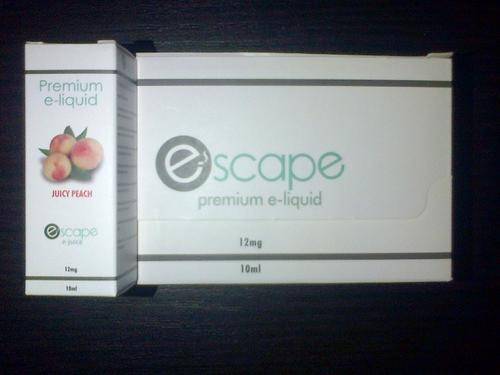 12mg Juicy Peach ELECTRONIC CIGARETTE E-LIQUID  Escape Premium e Juice 10ml - Save on shipping!