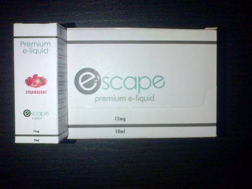 12mg Strawberry ELECTRONIC CIGARETTE E-LIQUID  Escape Premium e Juice 10ml - Save on shipping!