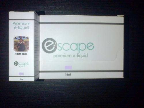 Cuban Cigar ELECTRONIC CIGARETTE E-LIQUID  Escape Premium e Juice 10ml