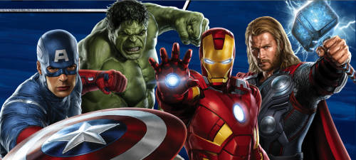 Avengers Action Figures x 4