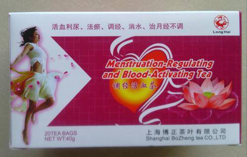 MENSTRUATION-REGULATING AND BLOOD-ACTIVATING TEA
