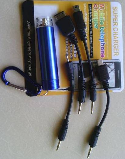 MOBILE PHONE CHARGER BLUE