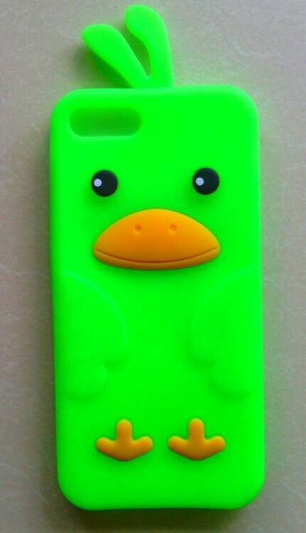 IPHONE 5 SOFT COVER GREEN BIRD