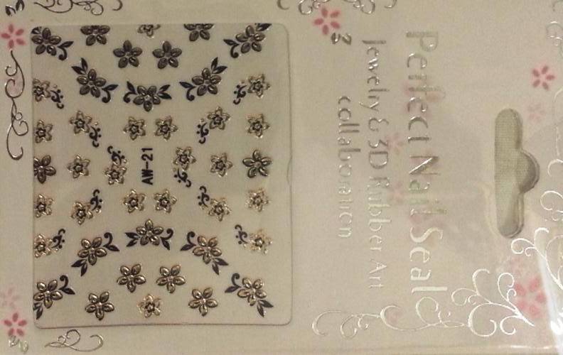 NAIL STICKERS 3D  FLOWERS