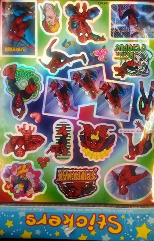 SPIDERMAN STICKERS
