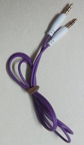 AUX CABLE PURPLE 1m